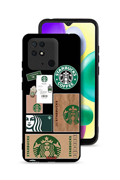 Tolwak غطاء حماية لهاتف شاومي ريدمي 10 سي - ملصق ستاربكس