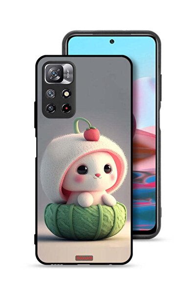 Tolwak غطاء حماية لهاتف شاومي ريدمي نوت 11 4G، أرنب صغير لطيف