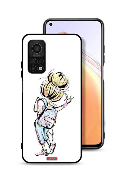 Tolwak غطاء حماية لهاتف شاومي مي 10 تي برو 5G، رسمة فتاة العودة إلى المدرسة