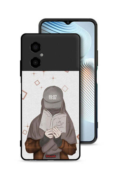 Tolwak Xiaomi Poco M4 5G Protective Case Cover Girl Reading Art