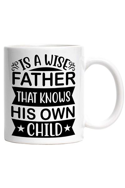 INOVATIX Personalized white mug, ul It is a wise father who knows his own child, INOVATIX®. 330ml