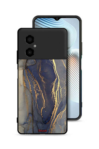 Tolwak غطاء حماية لهاتف Xiaomi Poco M4 5G بنمط رخامي لامع