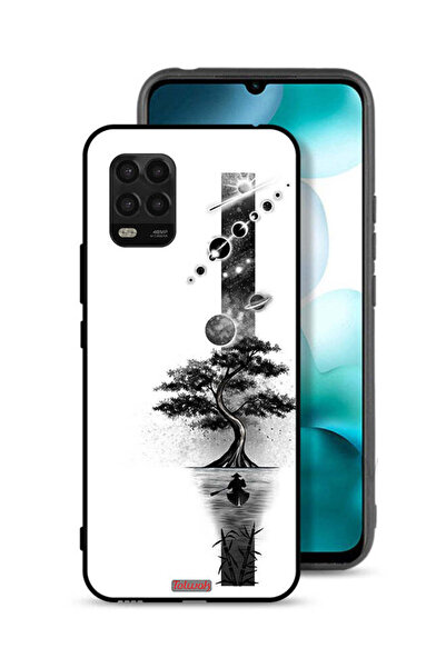 Tolwak Xiaomi Mi 10 Lite 5G Protective Case Cover Earth Space Art
