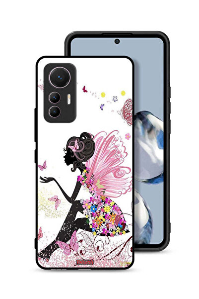 Tolwak غطاء حماية لهاتف شاومي 12 لايت بتصميم فتاة الفراشة