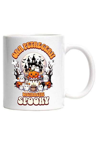 INOVATIX Cana alba personalizata, Ora Petrecerii, Distractie fantome casa ban...