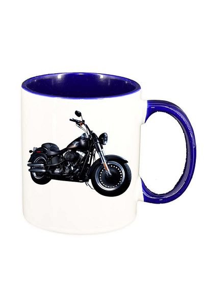 INOVATIX Personalized white mug, Motor, dark blue interior, D48, INOVATIX®. 330ml