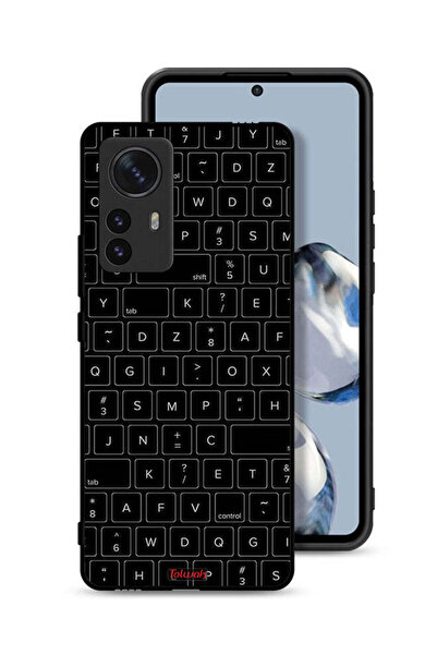 Tolwak غطاء حماية لهاتف Xiaomi 12 بنمط مفاتيح لوحة مفاتيح عشوائية