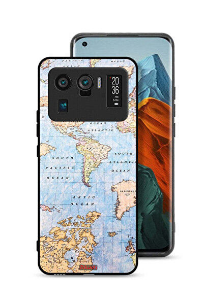 Tolwak Xiaomi Mi 11 Ultra Protective Case Cover World Map