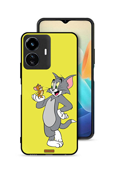 Tolwak غطاء حماية لهاتف Vivo Y77 5G بتصميم توم وجيري