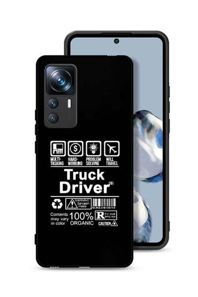 Tolwak غطاء حماية لهاتف Xiaomi 12T Pro، ملصق سائق شاحنة