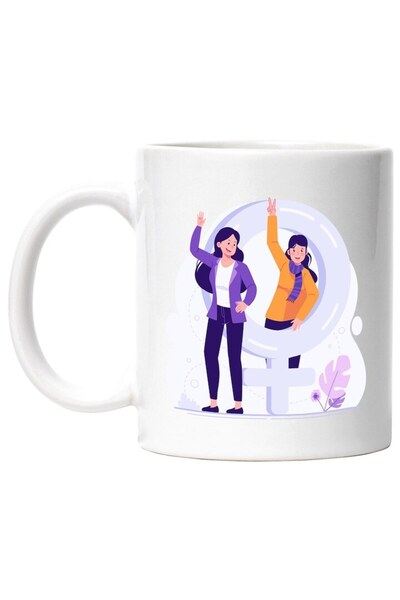 INOVATIX Cana alba personalizata, Femei, Simbol, Sacou, Fular, INOVATIX®. 330ml