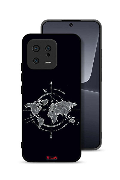 Tolwak غطاء حماية لهاتف شاومي 13 برسومات البوصلة
