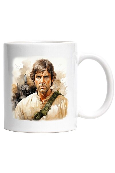 INOVATIX Cana alba personalizata, Luke Skywalker, Razboiul Stelelor, Personaj...