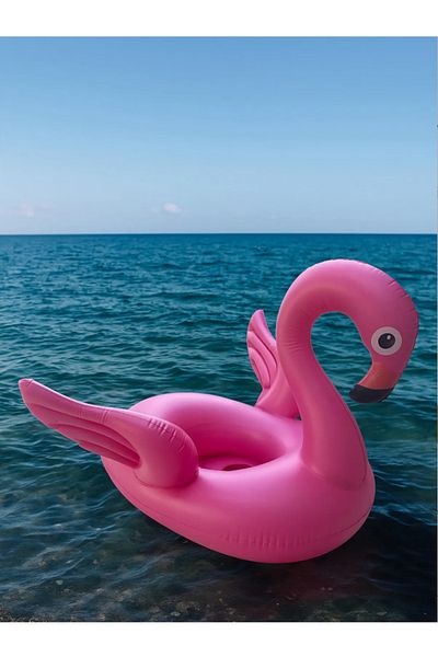 Silmaril Baby Boat Flamingo Figure Masked Child (Baby) Can Raft Summer Sea Pool with Seat for 0-4 Years