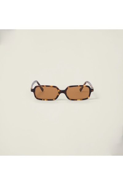 miii Square Leopard Sunglasses