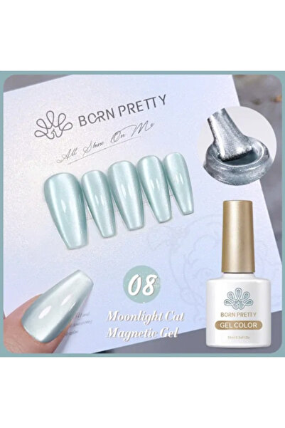 Born Pretty Moonlight Cat Magnetic Gel/Ay Işıltısı Kedi Gözü Kalıcı Oje(08)-10ml