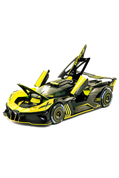 PLAYZO سيارة بوغاتي بوليد المصبوبة بمقياس 1:24 - هيكل معدني مع صوت وإضاءة