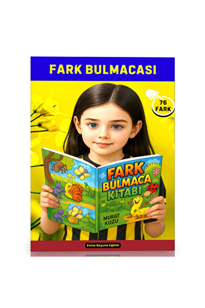Enine Boyuna Eğitim كتاب ألغاز الاختلاف للأطفال (76 اختلافًا)