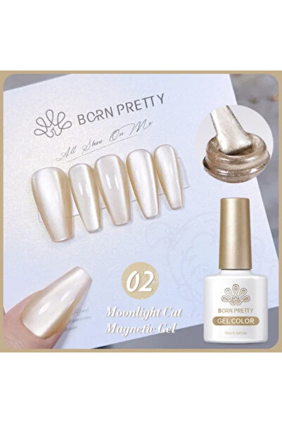 Born Pretty Moonlight Cat Magnetic Gel/Ay Işıltısı Kedi Gözü Kalıcı Oje(02)-10ml