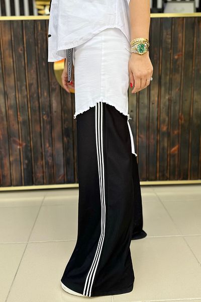 GÖKSEL Black and White Transition Belt Jean Large Size