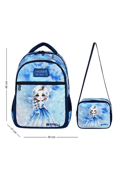 Çanta Trend Rucsac și cutie de prânz cu model cu licență Waddell, geantă primară
