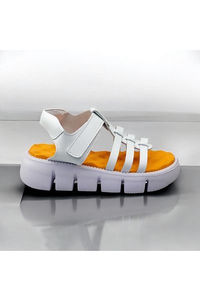 JOJO KIDS Girl's Sandals, Inside Outside Genuine Leather, Thick Sole, Orthopedic Sandals, Very Light