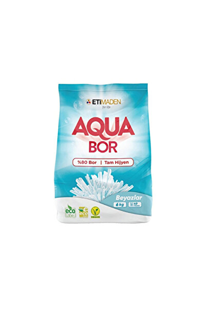 ETİ MADEN Aqua Bor Deterjan 6 kg Beyaz