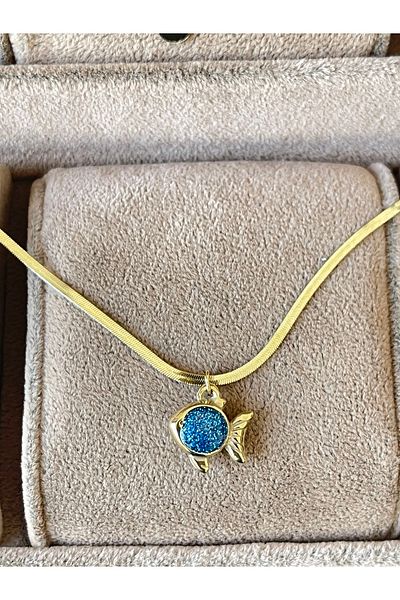 Rupen Kraft 316 Lsurgical Steel Special Design Colorful Fish Stainless Tarnish Steel Necklace