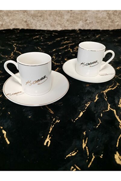 GÖNÜL 2'Lİ ATATÜRK İMZALI FİNCAN TAKIMI