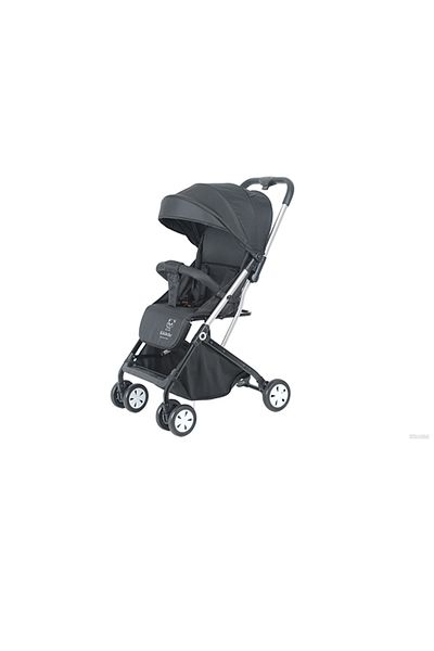 KIKIBEBE Lightweight Travel Stroller – Baby Toddler Trolley Handle Pushchair, Waterproof – Black