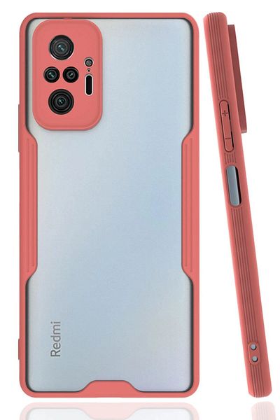 CepteToptan حافظة هاتف Xiaomi Redmi Note 10 Pro من السيليكون البلاتيني - وردي - MKİ4048-3827