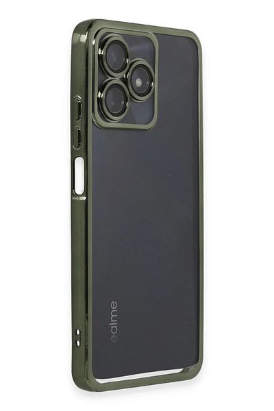 CepteToptan حافظة سيليكون مع عدسة لهاتف Realme C53 - أخضر - MKİ4200-8843