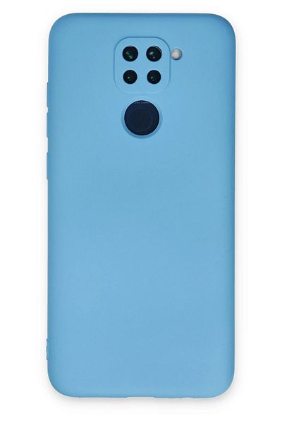 CepteToptan حافظة هاتف Xiaomi Redmi Note 9 مصنوعة من السيليكون المخملي الداخلي - أزرق - MKİ4726-6161