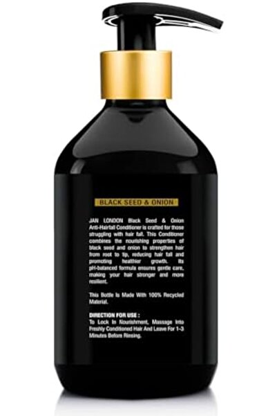 JAN LONDON JL Black Seed & Onion Conditioner 500ml | Anti-Hairfall, Strengthening & Moisturizing Formula