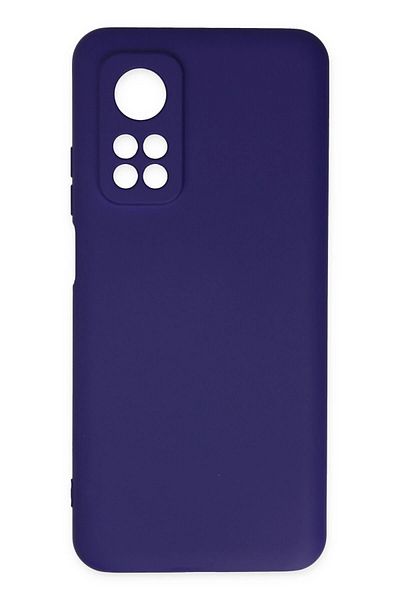 CepteToptan حافظة هاتف Xiaomi Mi 10T من السيليكون المخملي الداخلي - أرجواني - MKİ9122-9594