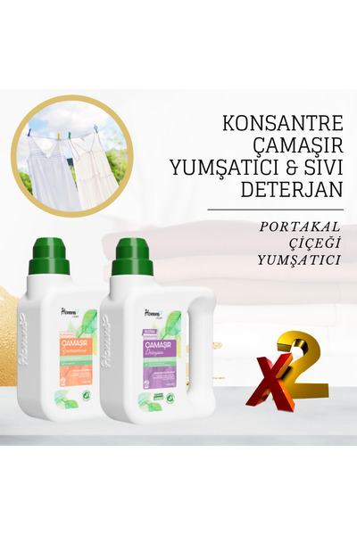 Homm Bitkisel Yumşatıcı & sıvı deterjan