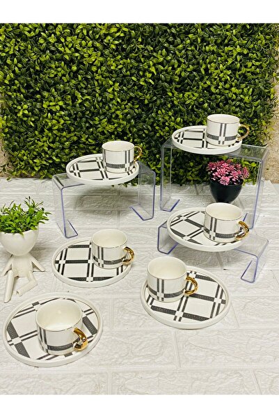 GÖNÜL 6-piece porcelain cup set