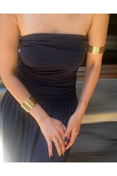 Hoop jewelery سوار موديل AJDA ذهبي اللون