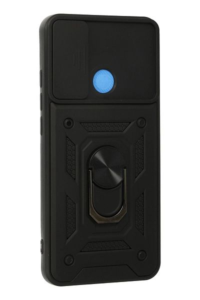 CepteToptan جراب هاتف Xiaomi Redmi 9C من السيليكون مع حلقة عدسة Pars - أسود - MKİ1783-9292