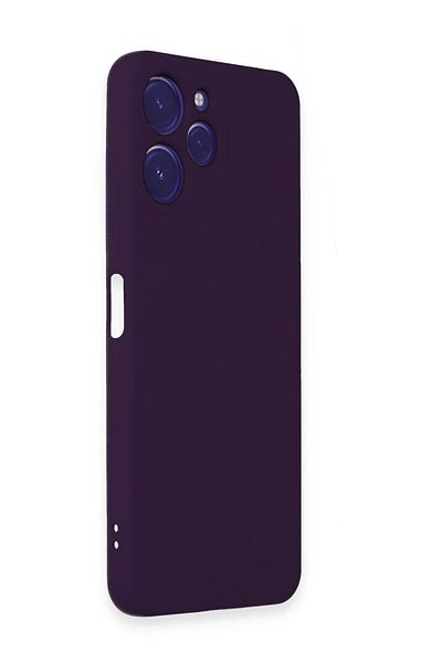 CepteToptan حافظة هاتف Xiaomi Redmi 12 مصنوعة من السيليكون المخملي الداخلي - أرجواني - MKİ7203-9618