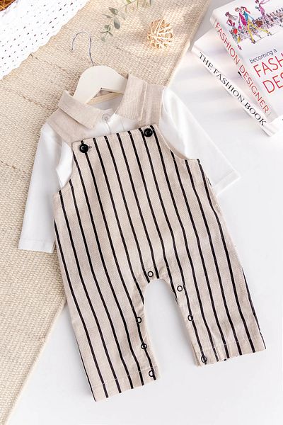 Babymod Baby Boy 100% Cotton 2-Piece Salopet Jumpsuit Set