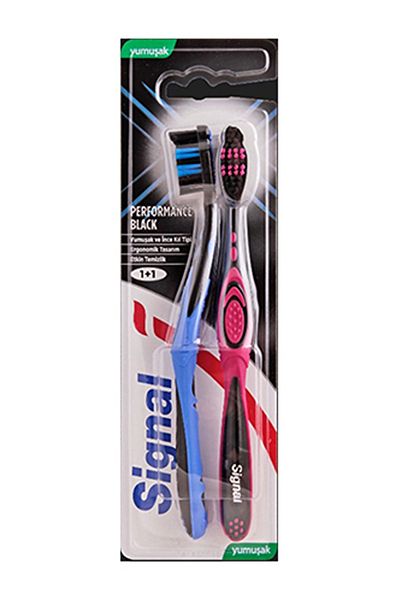 Signal Toothbrush Performance Black 1+1