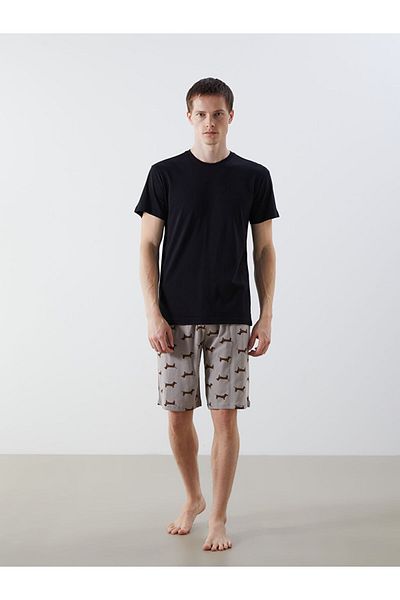 LC Waikiki Ανδρικές πιτζάμες με κοντό μανίκι New Season Crew Neck - S50464Z8
