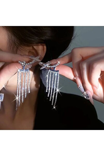 STEELMAKER JEWELRY Zirkon Taşlı Küpe