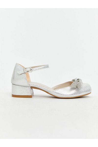 LC Waikiki New Season Stone Bow Detailed Girls' Heeled Shoes - S61091Z4