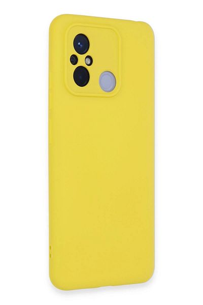 CepteToptan حافظة هاتف Xiaomi Redmi 12C من السيليكون المخملي الداخلي - أصفر - MKİ2951-5666