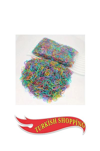 shop About 200Pcs Girl Braided Hair Rubber Ring Strong Pull