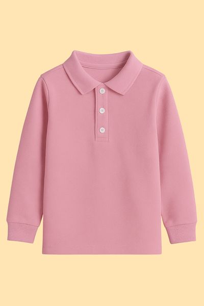 ESİLA KİDS Kids T-Shirt Long Sleeve Polo Neck T-Shirt Set - Cotton School Uniform - Ages 5-14