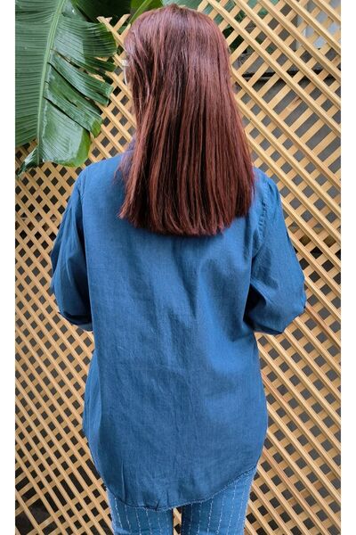 DenizEge Zippered Denim Shirt