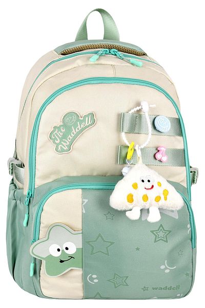 CANLOOR Waddell Licensed Star Patterned Daily Backpack, School Backpack with Plush Toy Gift